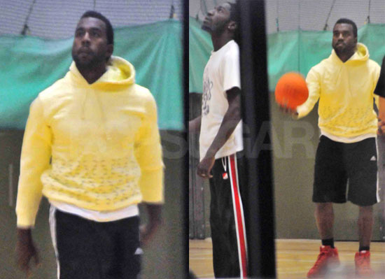 Kanye Playing Basketball