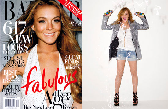 Lindsay Lohan on the Cover of December Bazaar
