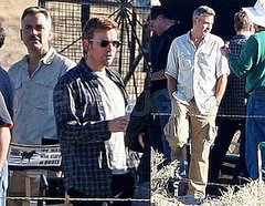 Photos of George Clooney on Set of Men Who Stare At Goats Photos of George Clooney on Set of Men Who Stare At Goats