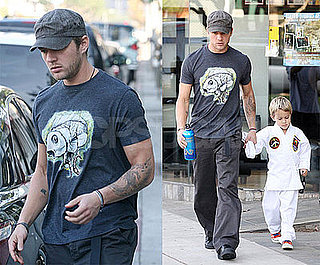 Photos of Ryan Phillippe Taking Deacon Phillippe to Karate Class