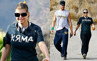 Photos of Fergie and Josh Duhamel Walking in LA With Their Dog