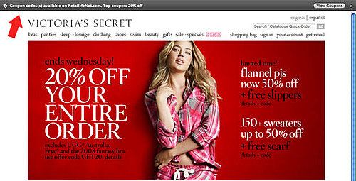 Retail Me Not Firefox Extension Brings The Coupons to You as You Surf