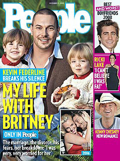 Photo of People Magazine Cover and Quotes from Kevin Federline's Side of the Story About Britney Spears