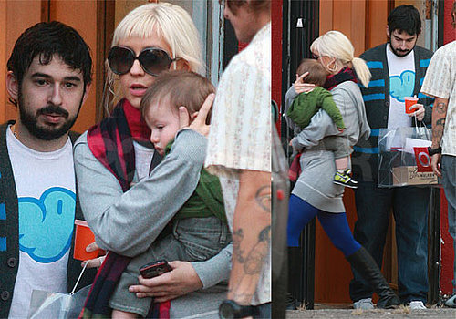 Photos of Christina Aguilera and Jordan Bratman Shopping With Max