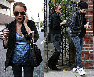 Photos of Lindsay Lohan and Samantha Ronson at Medical Center in LA