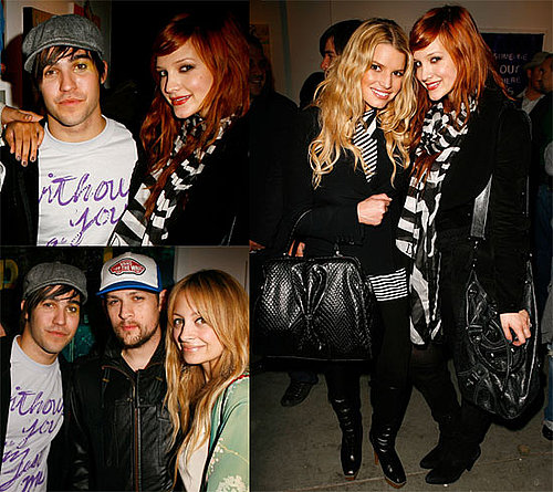 Photos of Ashlee, Joe, Jessica Simpson, Pete Wentz, Nicole Richie, Joel Madden at Art Gallery Opening