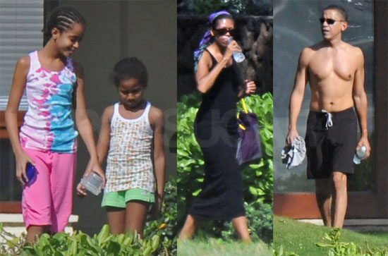 Photos of Obama Shirtless in Hawaii, Obamas On Vacation in Hawaii Photos of Obama Shirtless in Hawaii, Obamas On Vacation in Hawaii