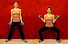 Wide Squat and Biceps Curl