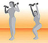 Multitasking Move: Narrow Squat With Overhead Press