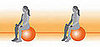Exercise Ball Exercise for Calves