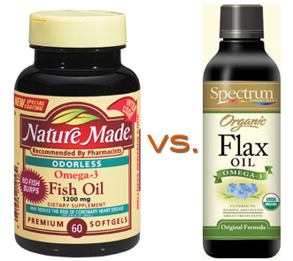 Omega-3 Competition: Fish Oil vs. Flaxseed Oil 