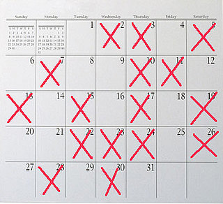 Fit Tip: X Your Calendar After You Work Out