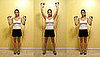 Multitasking Move: Shoulder Press Steppers 
