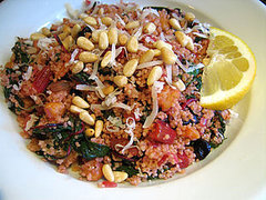 Healthy Recipe: Couscous With Chard and Roasted Chickpeas Healthy Recipe: Couscous With Chard and Roasted Chickpeas