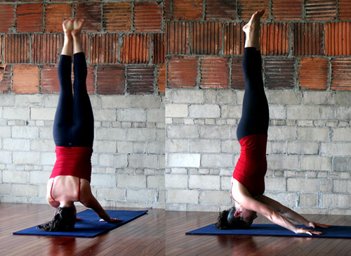 Yoga Pose of the Week Palms Up Headstand