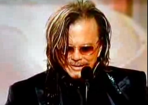 Mickey Rourke Thanks His Doggies!