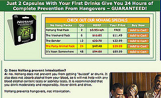 NoHang Hangover Prevention Pills