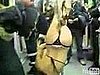 Woman in Santiago Chile Strips on the Subway