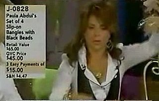 Paula Abdul Wigging Out on QVC