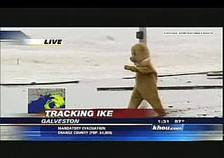 This Guy Isn't Going to Let Hurricane Ike Get the Best of Him