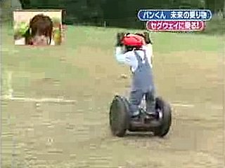 Chimp Rides a Segway