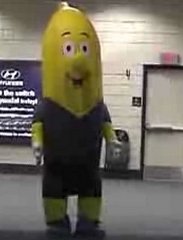 Banana Mascot Scares Passersby