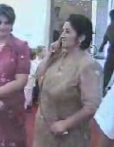 Lady Having Microphone Problems