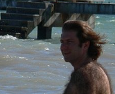 Hairy Dude on the Beach