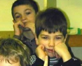 Schoolboy Flips Off Camera