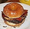 Donut Bacon Egg Burger