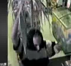 Robber Holds Up a Store With a Palm Frond