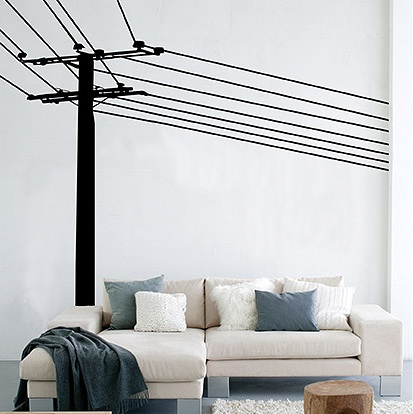 Power Pole Wall Decals: Geekish or Freakish? 