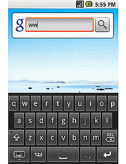 Daily Tech: First Look at the Google Android's Virtual "Cupcake" Keyboard 