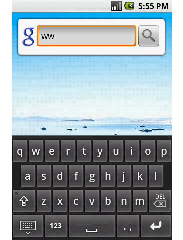 Daily Tech: First Look at the Google Android's Virtual "Cupcake" Keyboard 