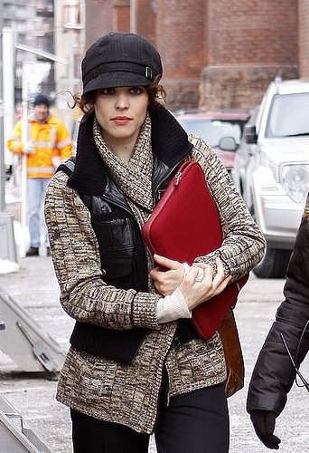 Rachel McAdams Carries a Red Laptop Sleeve