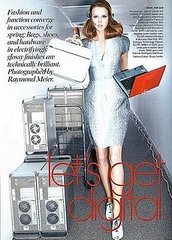 Vogue's Let's Get Digital Photoshoot Features Gadgets and Fashion Together