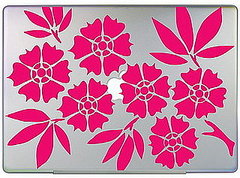 Cherry Blossom Laptop Decals Make Me Happy to Be a Girl