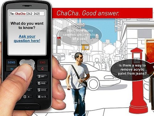 Text Questions to Cha Cha and They Text You Answers Back