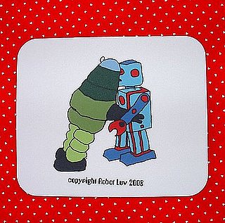 Awww: Robot Love Mousepad 