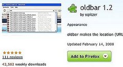 OldBar Restores Your Firefox 2 Location Bar