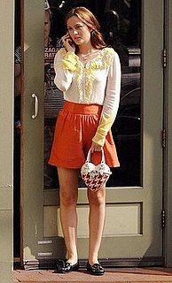 Gossip Girl's Leighton Meester Uses Orange LG enV Cell Phone as Blair Waldorf