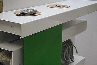 Central Station by Christian Lessing Combines a Shoe Rack and a Charging Station