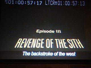 Backstroke of the West is Chinese English Translation of Revenge of the Sith
