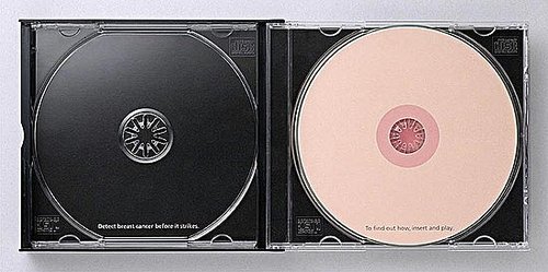 Breast Cancer Awareness Uses Breast Image on DVD