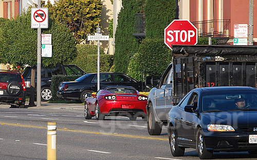Sergey Brin Spotted in His Tesla Sergey Brin Spotted in His Tesla