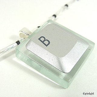 Computer Key on Glass Tile Pendant: Geeky-Gorgeous! 