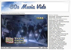 Website of the Day: '80s Music Vids