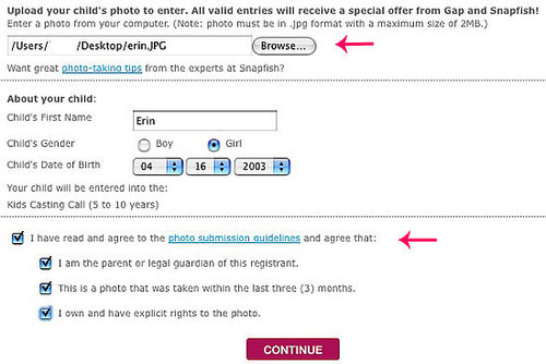 Step Three: Uploading the Photo Step Three: Uploading the Photo