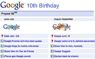 Google Celebrates its Tenth Birthday