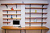 Cool Computer Desk Idea: A Bookshelf 